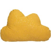 Les Tendances - Coussin enfant Berlingot nuage jaune moutarde 45x28cm - Atmosphera créateur d'intérieur