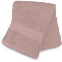 Drap de bain en coton 500 gr/m2 100X140 cm lagune vieux rose, par Soleil d'ocre