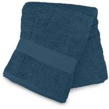 Drap de bain en coton 500 gr/m2 70x130 cm lagune bleu canard, par Soleil d'ocre