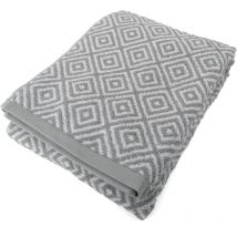 Drap de bain symetrie coton Losanges