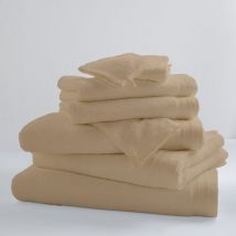 Drap De Bain Uni et Coloré Beige 100x150 cm