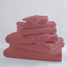 Drap De Bain Uni et Coloré Rose Clair 100x150 cm