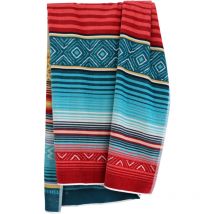 Drap de plage en coton et éponge 100x180 cm bora multicolore