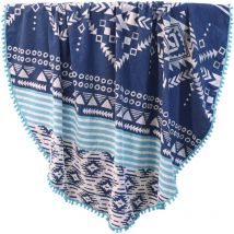 Drap de plage D180 cm inca Bleu