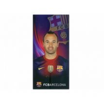 Drap de plage FC BARCELONE Iniesta 75x150 cm
