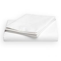 Drap hôtel uni blanc/200x240