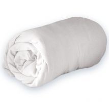 Drap housse en jersey uni Blanc 160x200 cm
