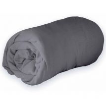 Drap housse en jersey uni Anthracite 160x200 cm