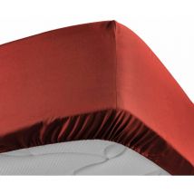 Drap housse 90x190 cm - Percale 100% coton - Bonnet 30 cm