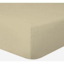 Drap-housse 100% Coton 57 Fils Ficelle - 90 x 190 cm - Bonnet 30 cm