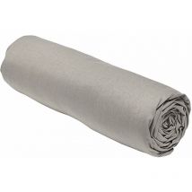 Drap housse 100% coton bio 180x200 cm bonnet 30 cm Beige Dune