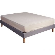 Drap housse 100% coton seigle - bonnet 27 cm 70x190