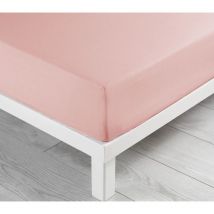 Drap Housse 100 % Coton - Lina - 180x200cm - dragée.