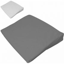 Monsieur Bébé - Drap Housse 100% Coton Pour Plan Incliné - 40 Cm De Large - Gris