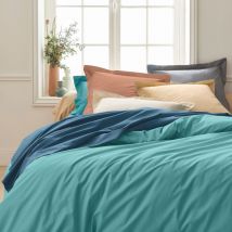 Tradilinge - Drap housse 100% percale bonnet 30 140x190 beige