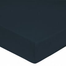 Drap housse 100% Satin de coton Peigné / 80 fils /cm² - Océan - 90 x 190 cm