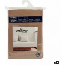 Drap-housse 135 cm brun (12 unités)