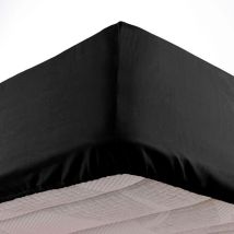 Douceur D'Intérieur - Drap Housse Microfibre Oscar - 190x140cm - Noir