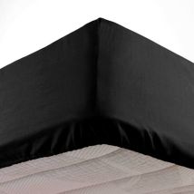Douceur D'Intérieur - Drap Housse Microfibre Oscar - 190x90cm - Noir