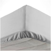 Douceur D'Intérieur - Drap Housse Microfibre Oscar - 190x140cm - Gris