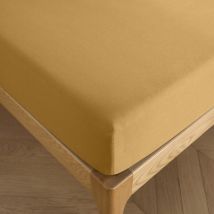 Drap housse 140 x 190 cm bonnet 30 cm 'Prémium' pour lit 2 places - Prémium Miel