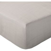 Drap housse mousseline de coton milos 140x200 cm