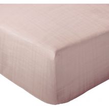 Drap housse mousseline de coton milos 180x200 cm