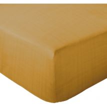 Drap housse mousseline de coton milos 160x200 cm