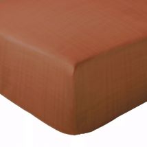 Drap housse mousseline de coton MILOS 140x200 cm