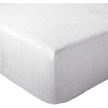 Drap housse mousseline de coton milos 180x200 cm