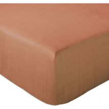 Drap housse mousseline de coton milos 180x200 cm