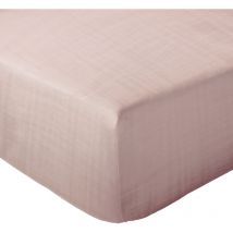 Drap housse mousseline de coton MILOS 140x200 cm