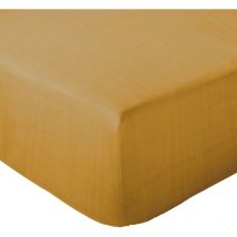 Drap housse mousseline de coton milos 140x200 cm