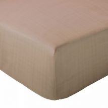 Drap housse mousseline de coton MILOS 160x200 cm