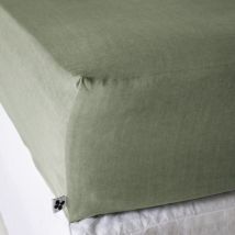 Drap Housse 180 x 200 cm en Lyocell Uni Lysandre Thym