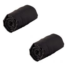 Drap housse Jersey - noir 160 x 200 cm