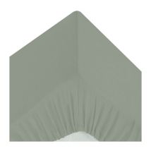Drap Housse 2 Personnes 'Percale' 140x190cm Vert Tilleul