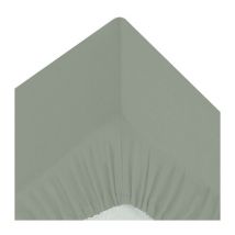Drap Housse 2 Personnes 'Percale' 160x200cm Vert Tilleul