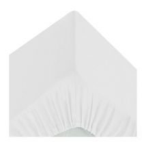 Drap Housse 2 Personnes 'Percale' 180x200cm Blanc