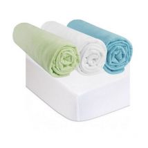 Drap housse 40x80 Berceau Bébé Coton (Lot de 3) + 2 Alèses