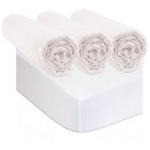 Drap housse 50x100 Bébé Coton Jersey (Lot de 3) + 2 Alèses
