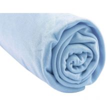 Drap housse Bambou lit deux places 140x190 / 140x200 cm - Ciel