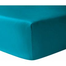 Drap housse coton 140 x 190 cm - Bleu