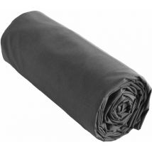 Drap housse 100% coton 57 fils 90x190 bonnet 30 cm ambre Gris