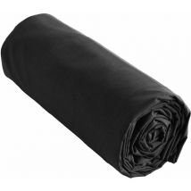 Drap housse 100% coton 57 fils 140x190 bonnet 30 cm ambre Noir