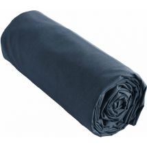 Drap housse 100% coton 57 fils 160x200 bonnet 30 cm ambre Bleu