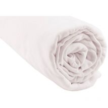 Drap housse 100% Coton Bio pour lit king size 160x200 cm - Blanc
