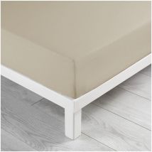 Drap housse coton lave 160 x 200 cm Lanette lin