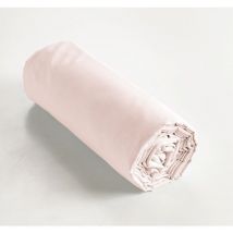 Drap housse King size 200 x 200 cm bonnet 30 cm Ambre Rose clair