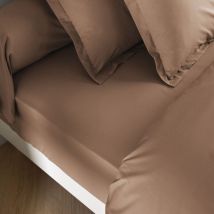 Drap housse coton percale bonnet 30 cm Dune 200x200 - morphee